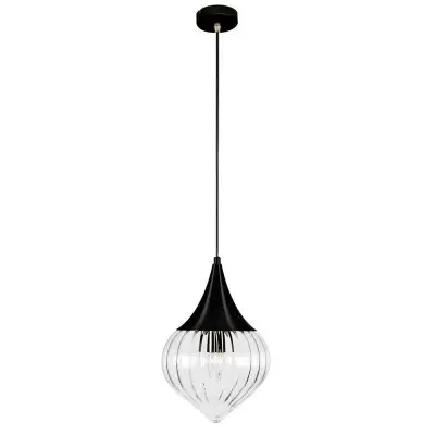Pendul Sticla Neagra D230mm H1375mm