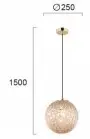 Pendul Sticla Auriu D250mm H1500mm