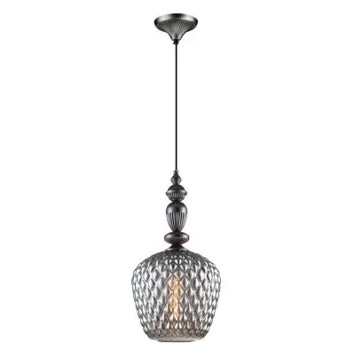 Pendul Living Sticla Fumurie D250mm H1700mm