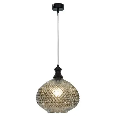 Pendul Sticla Fumurie Living D290mm D1500mm