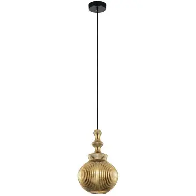 Pendul Sticla Auriu D180mm D1500mm
