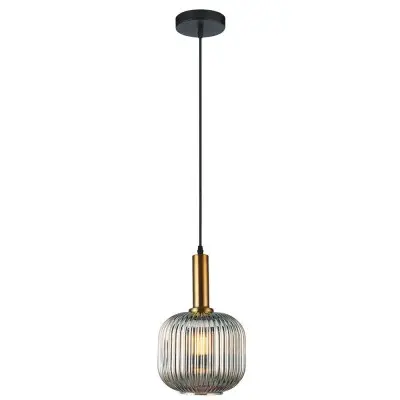 Pendul Sticla Auriu cu Neagra D200mm D1100mm