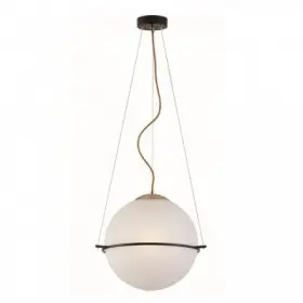 Lustra Modern Neagra cu Auriu D330mm H1100mm