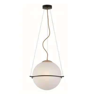 Lustra Modern Neagra cu Auriu D330mm H1100mm