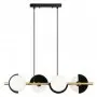 Lustra Modern Neagra cu Auriu L780mm H1260mm