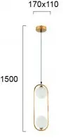 Lustra Aurie D120mm H1400mm