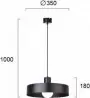 Lustra  Neagra D350mm H1000mm