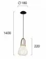 Lustra Aurie cu Neagra D180mm H1400mm