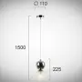 Lustra Argintie D110mm H1500mm
