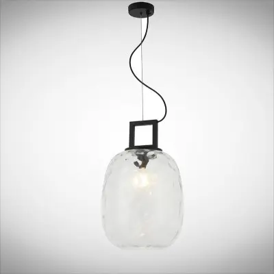 Pendul Sticla Neagra D300mm H1500mm