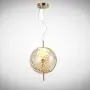 Pendul LED Sticla Auriu D300mm H1500mm