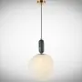 Pendul Sticla Smarald cu auriu D250mm H1500mm