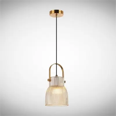 Pendul Sticla Auriu D143mm 1500mm