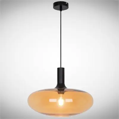 Pendul Sticla Auriu D395mm H1330mm
