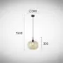 Pendul Sticla Auriu D300mm H1500mm