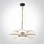 Lustra Modern Auriu cu Neagra D600mm H1100mm