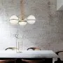 Lustra Modern Auriu cu Neagra D600mm H1100mm
