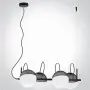 Lustra Modern Neagra cu Auriu L750mm H1100mm