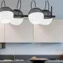 Lustra Modern Neagra cu Auriu L750mm H1100mm