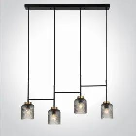 Lustra Neagra cu Auriu L860mm H1440mm