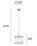 Lustra Cristal Aurie D220mm H1500mm