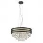 Lustra Cristal Neagra cu Auriu D460mm H1510mm
