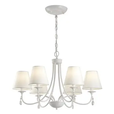 Candelabru Living Alb 6 becuri D720mm H810mm