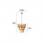 Lustra Cristal Aurie  D480mm H1050mm