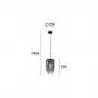 Lustra Cristal Neagra D200mm H1500