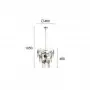 Lustra Cristal Gri D480mm H1050mm