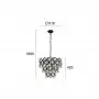 Lustra Cristal Neagra D510mm H1660mm