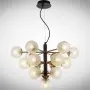 Lustra Cristal Neagra cu Auriu D585mm H1500mm