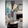 Lustra Cristal Neagra cu Auriu D585mm H1500mm