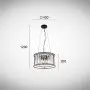 Lustra Cristal Neagra D400mm H1200mm