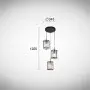 Lustra Cristal Neagra D425mm H1200mm
