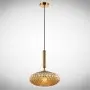 Lustra tip pendul Auriu cu Sticla D300mm H1500mm