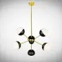 Lustra Auriu cu Negru D580mm H1000mm