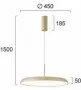 Lustra LED Aurie 41W 3000K D450mm H1500mm