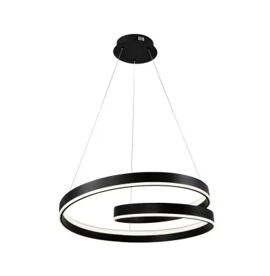 Lustra LED Neagra 59W 3000K D600mm H1200mm