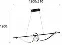 Lustra LED Neagra 47W 3000K L1200mm H1200mm