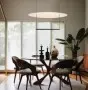 Lustra LED Neagra 30W 3000K D600mm H2000mm