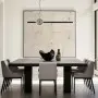 Lustra LED Neagra 24W 3000K L1000mm H1615mm