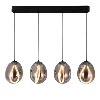 Lustra LED Neagra 23W 3000K L845mm H1420mm