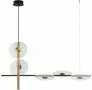 Lustra LED Neagra 10W 3000K cu Auriu L920mm H1610mm