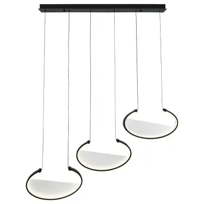 Lustra LED Neagra 60W 3000K L1170mm H1200mm