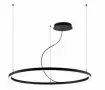 Lustra LED Neagra 61W 3000K D1270mm H5000mm
