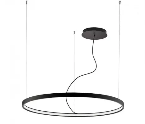 Lustra LED Neagra 56W 3000K D900mm H1800mm