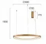 Lustra LED Aurie 60W 3000K D850mm H1500mm