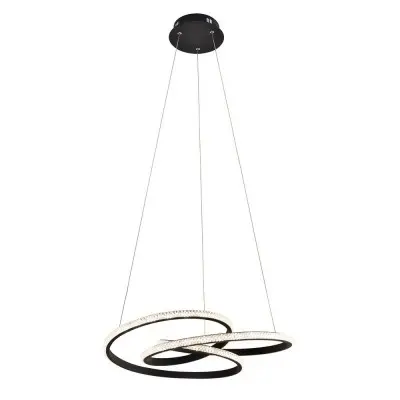 Lustra LED Neagra 42W 3000K D520mm H1200mm