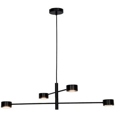 Lustra LED Neagra 20W 3000K L600mm H1250mm